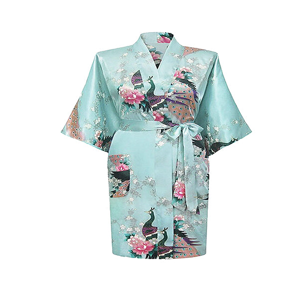 light blue womens plus size robe floral