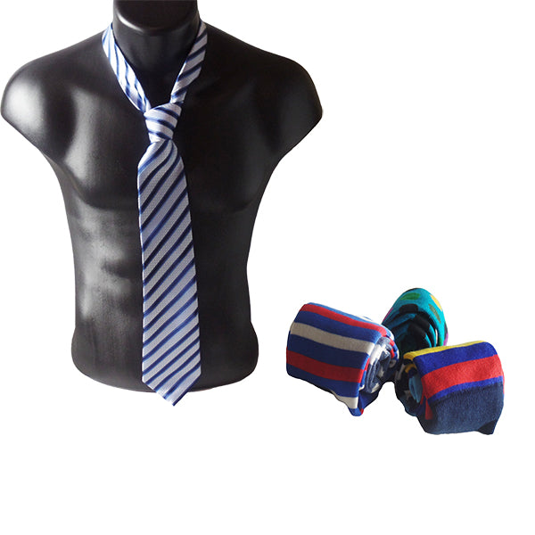light blue dark blue tie and socks main