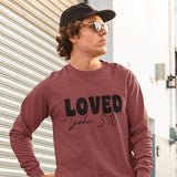 A minimalist Christian Shirt with a simple print, LOVED and the bible verse with that message John 3-16. all SKUs