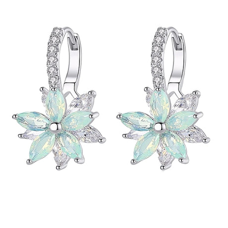 Luoteemi Womens Earrings Flower Sky Blue-main