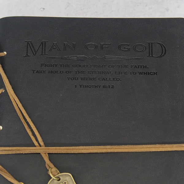 Man Of God Prayer Journal A Christian Journal With Bible Scriptures And Devotional Pages, Daily Devotionals, Christian Men Journals, Man of God, Christian Journals - Close Up