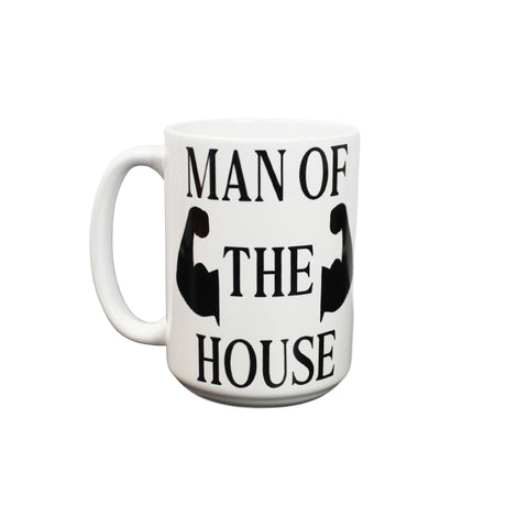 Man Of The House Mug For Fathers Husband Oz Cup Cup, College Husband Cup, Gifts for High School Students, New Grad Cup, Daily Motivation - Mug Man Of Main