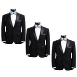 Mens Blue and Black Formal Event Pre-Tied Bow Ties Sets - Gifts Are Blue - 3