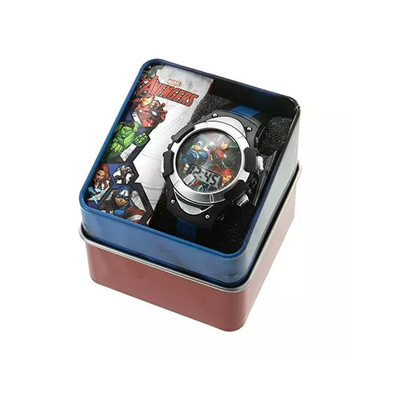 Marvel Avengers LCD Watch in Colorful Gift Case - Silicone Band - Round Face - Boys Watch - Ages 4 to 7 - Alt 2