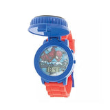 Marvel Spiderman LCD Watch with Gift Case, Silicone Band, Ages 4-7
