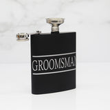 Groomsmen Flask wih Pour - Upright Picture