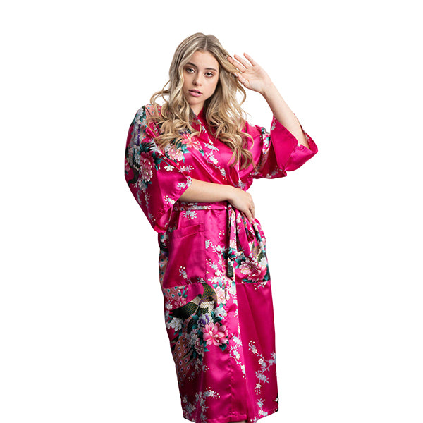 medium length robes bright pink main