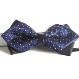Blue Pre-Tied Diamond Point Formal Bow Ties - Gifts Are Blue - 3