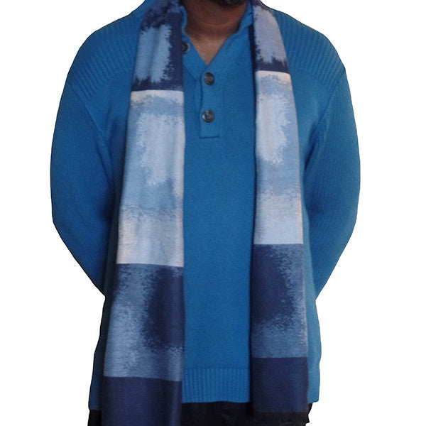 Mens Elegant Fashion Winter Scarves - Gifts Are Blue - 4