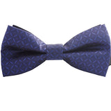 Mens Blue Pre-Tied Bow Tie for Events or Business, Solid Blue