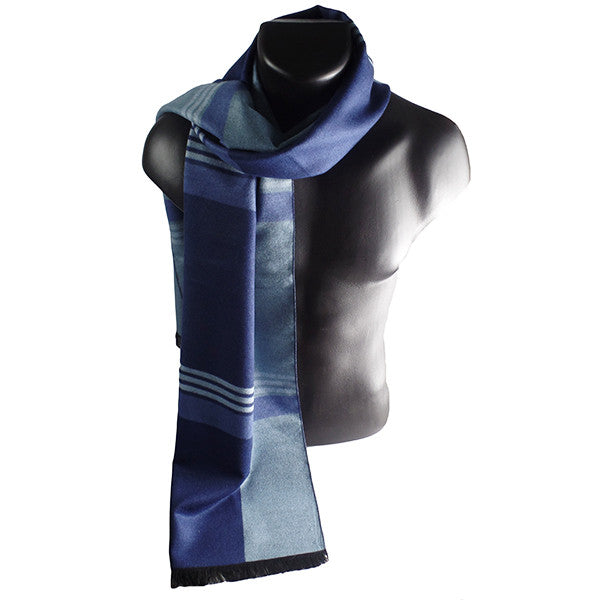 Mens Elegant Fashion Winter Scarves - Gifts Are Blue - 3