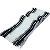 Winter and Fall Mens Scarf, White