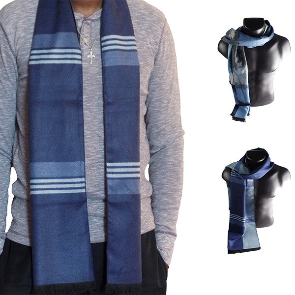 Mens Elegant Fashion Winter Scarves - Gifts Are Blue - 1, all SKUs
