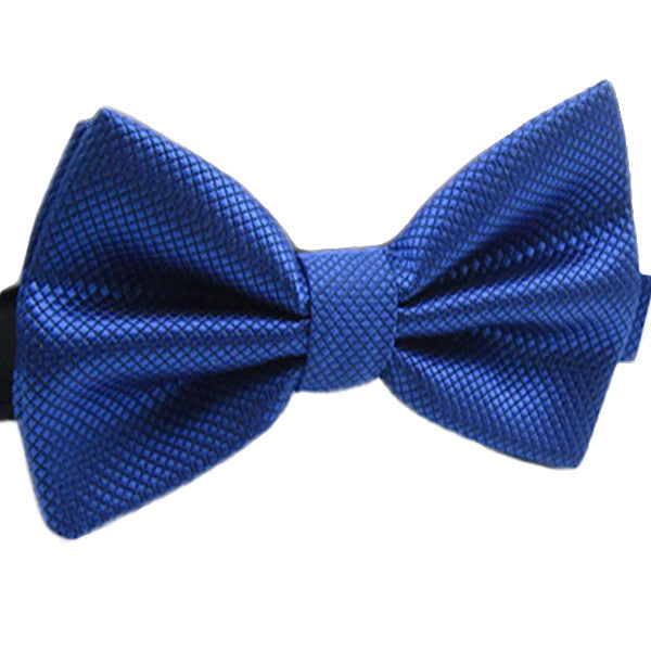 Mens Pre-Tied Blue Bow Tie for Formal Events - Gifts Are Blue - 5