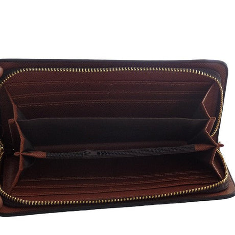 Mens Long Wallet Phone Case with Zipper - Gifts Are Blue - 3