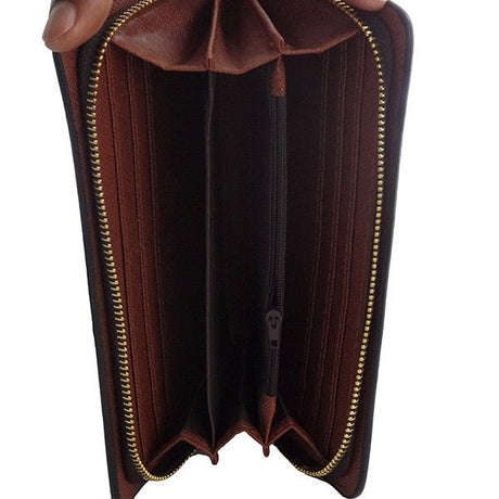Mens Long Wallet Phone Case with Zipper - Gifts Are Blue - 4