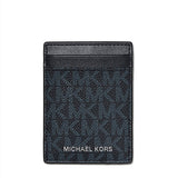 Michael Kors Mens Logo Card Case with Bill Clip, Gifts for Him, Men Wallets, Michael Kors Wallet - Card Case