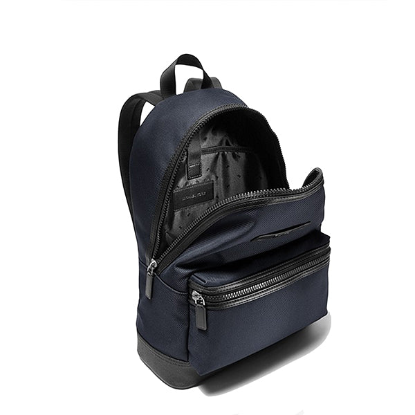 MICHAEL Michael Kors Logo Plaque Zip-up Backpack in Brown for Men