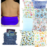 Waterproof Double Zipper Wet Dry Reusable Diaper Bag - Gifts Are Blue - 3