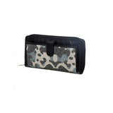 Myra Bag Blue Foliaged Wallet, Womens Recycled Wallets S3005 - Side View