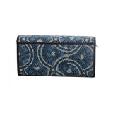 Myra Bag Indigo Leaf Wallet Womens Wallet Blue Wallet - Back View