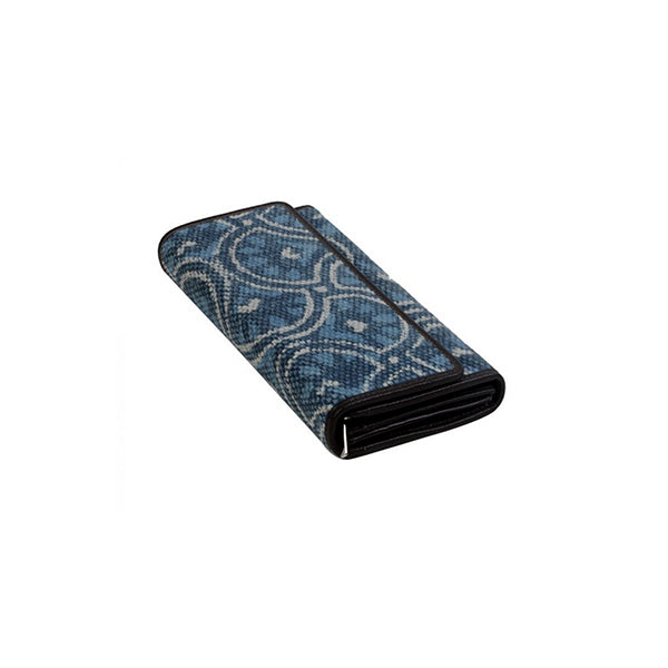 Myra Bag Indigo Leaf Wallet Womens Wallet Blue Wallet - Layout