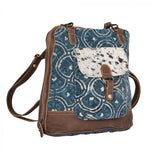 Blue Aurora Backpack Bag, Medium, Myra Bag S-2229, Side view