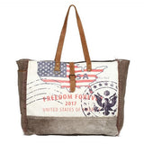Myra Bags Freedom Forever Partisan Weekender Bag, Xlarge Capacity - S-1273, Alternate