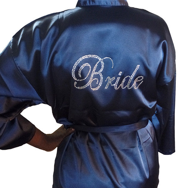 Bridal Robes with Rhinestones, M, XL, 2XL, 3XL – Gifts Are Blue