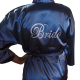 Bride Robe with Rhinestones, M, XL, 2XL - Gifts Are Blue - 1