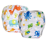 2 Pack Leakproof Reusable Swim Diapers, 0 to 3 years - Gifts Are Blue - 1
