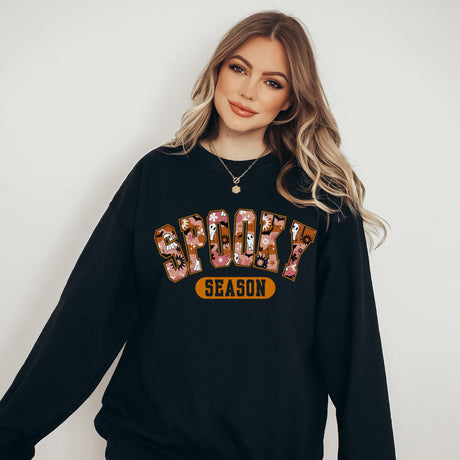 Cute and colorful spooky season halloween sweatshirt. all SKUs
