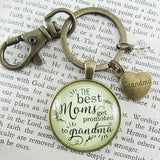 Pregnancy-annoucment-grandma-baby-reveal-keychain; Promoted to Grandma; Best Mom Keychain; Pregnancy Reveal - Lifestyle 