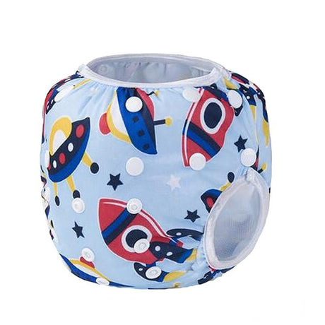reusable swim diaper blue rocket