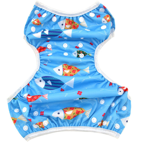 2 Pack Leakproof Reusable Swim Diapers, 0 to 3 years - Gifts Are Blue - 9