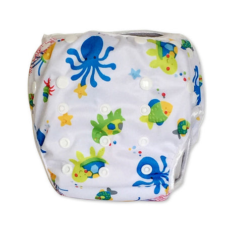 Leakproof Washable Reusable Swim Diapers For Kids 0 to 3 Years - Gifts Are Blue - 14