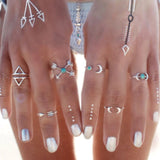 Ring Set Stylish Vintage Boho Ring Set Arrow 6pcs Main