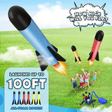 Kids Rocket Launcher with 6 Foam Rockets - 100 ft in the air