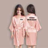 Rose Gold Personalized Bridesmaid Robes, Custom Womens & Girls Robes for All Occasions, Bachelorette Party Robes, Quinceanera Robes, Birthday Robes