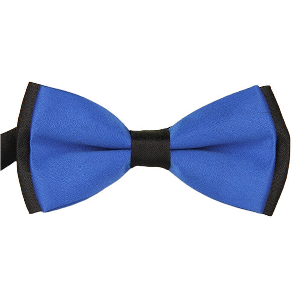Mens Blue and Black Formal Event Pre-Tied Bow Ties - Gifts Are Blue - 7