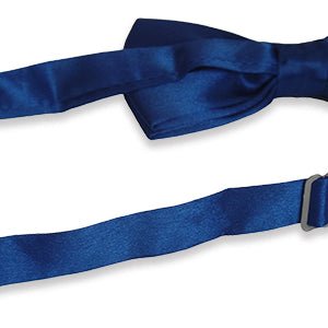 Mens Smooth Satin Feel Formal Bow Tie, Pre-Tied - Gifts Are Blue