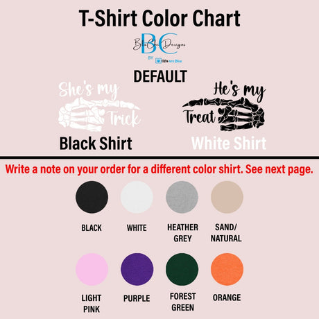 Sweatshirt, Hoodies, Long Sleeve Tee and Tshirt color chart for the fall and winter collection. all SKUs