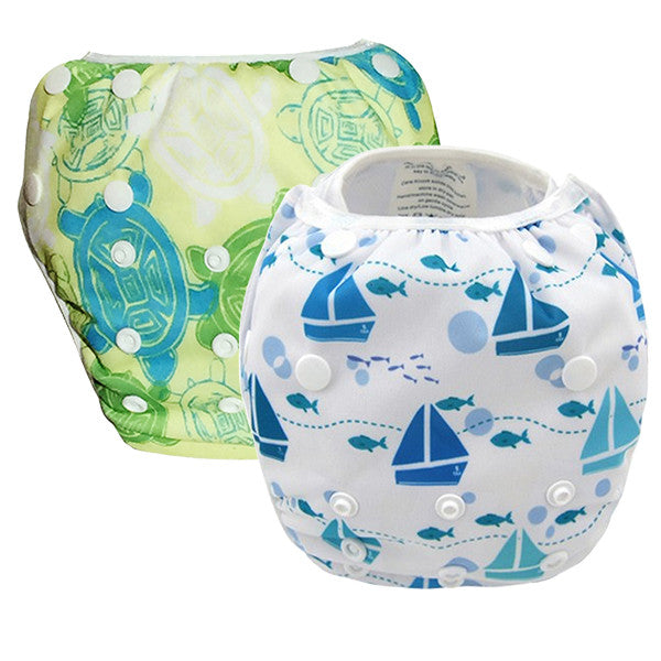 2 Pack Leakproof Reusable Swim Diapers, 0 to 3 years - Gifts Are Blue - 6