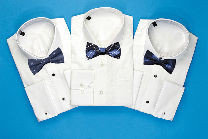 Pre-Tied Fashionable Blue Bow Ties - Gifts Are Blue - 2