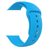 silicone sport band for apple watch blue main