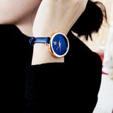 Sk Slim Wristband Minimalist Design Blue Face 