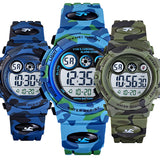 Boys Digital Military Sports Watch, 50M Water Resistant, 7 to 11 year olds, w Gift Box