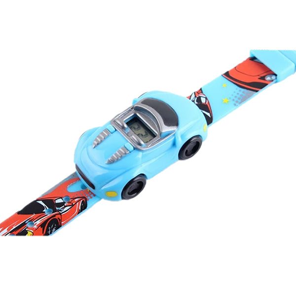 SKMEI Boys Digital Car Watch, Detachable Toy, 4 to 7 year olds, 1241, Flat, Light Blue