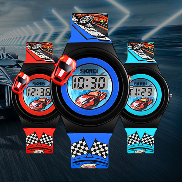 SKMEI Boys Digital Watch with Rotatable Car, all SKUs