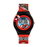SKMEI Boys Digital Watch with Rotatable Car, 4 to 8 year olds, Main, Red